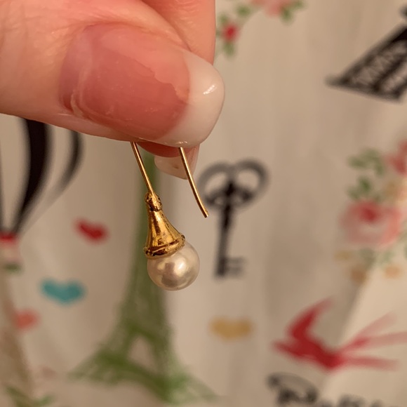 Pearl drop earrings - Picture 5 of 7